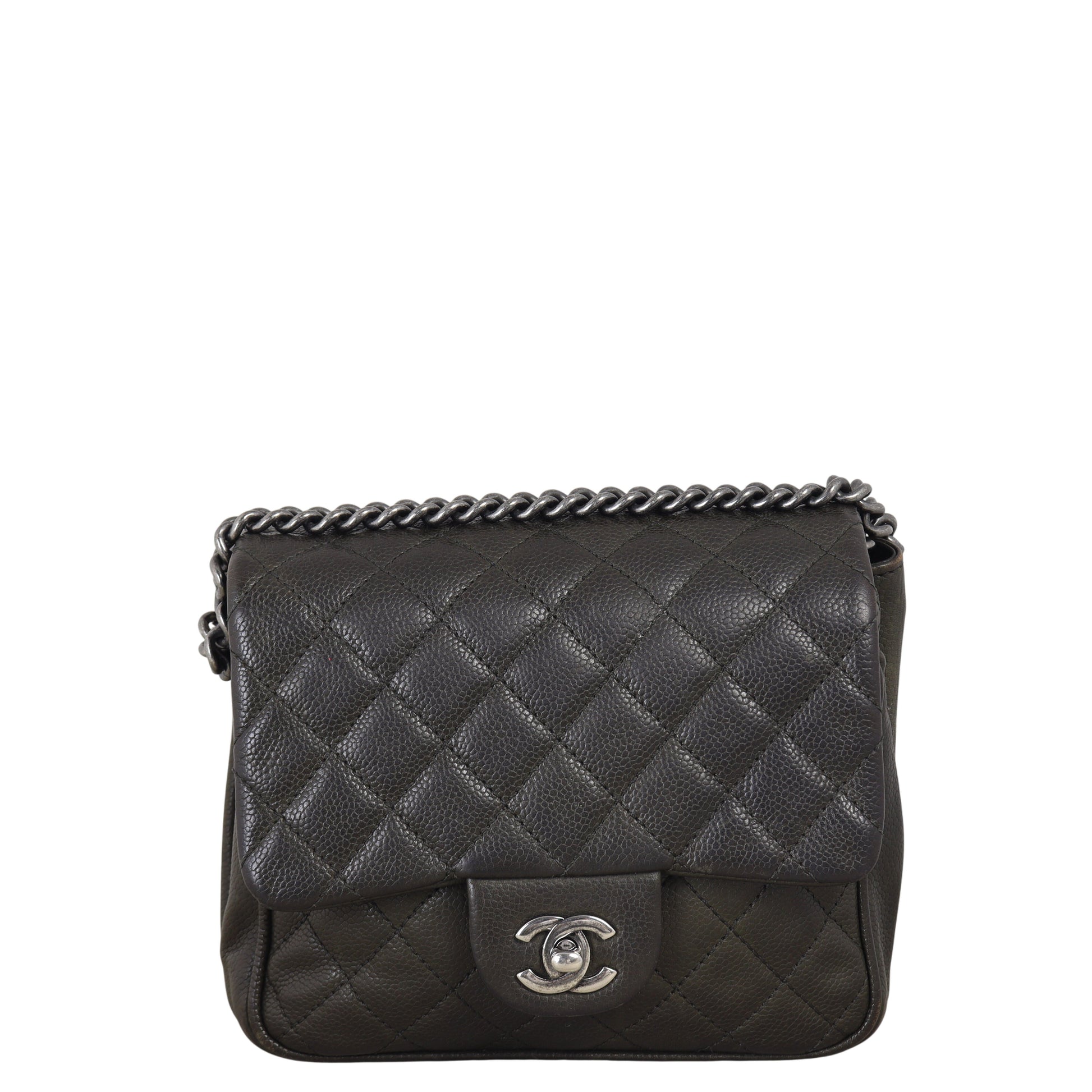 Chanel Rock In Rome Flap Bag Quilted Brown Shoulder Bag