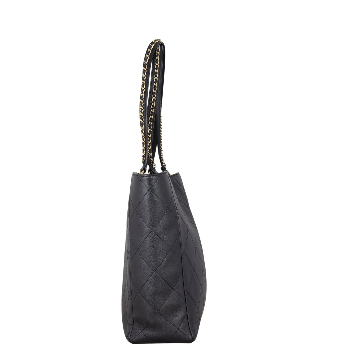 Chanel CC Shopping Tote Quilted Black Shoulder Bag Tote 19012026
