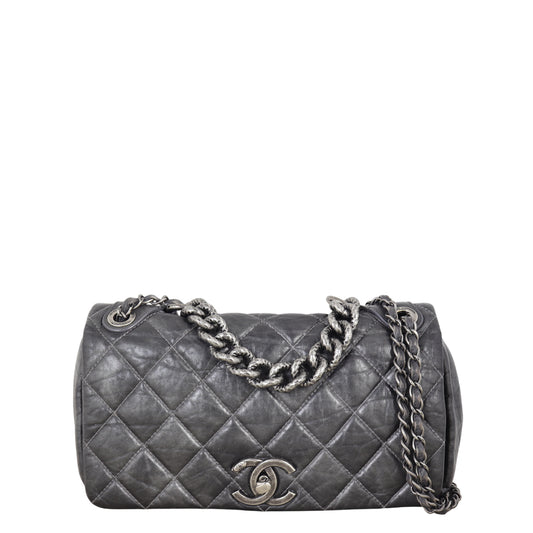 Chanel Pondicherry Bag Quilted Flap Shoulder Bag