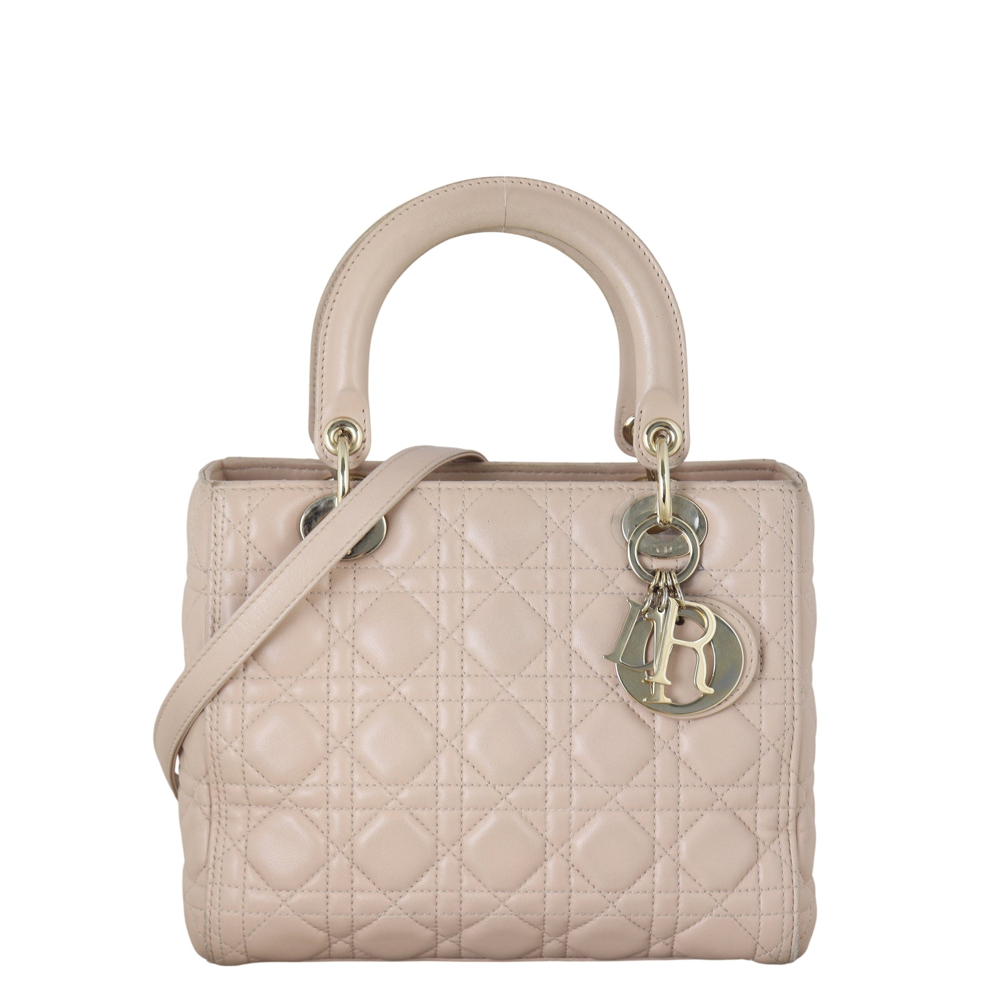 Dior Crossbody Bag Lady 39 Pink Medium Shoulder Bag