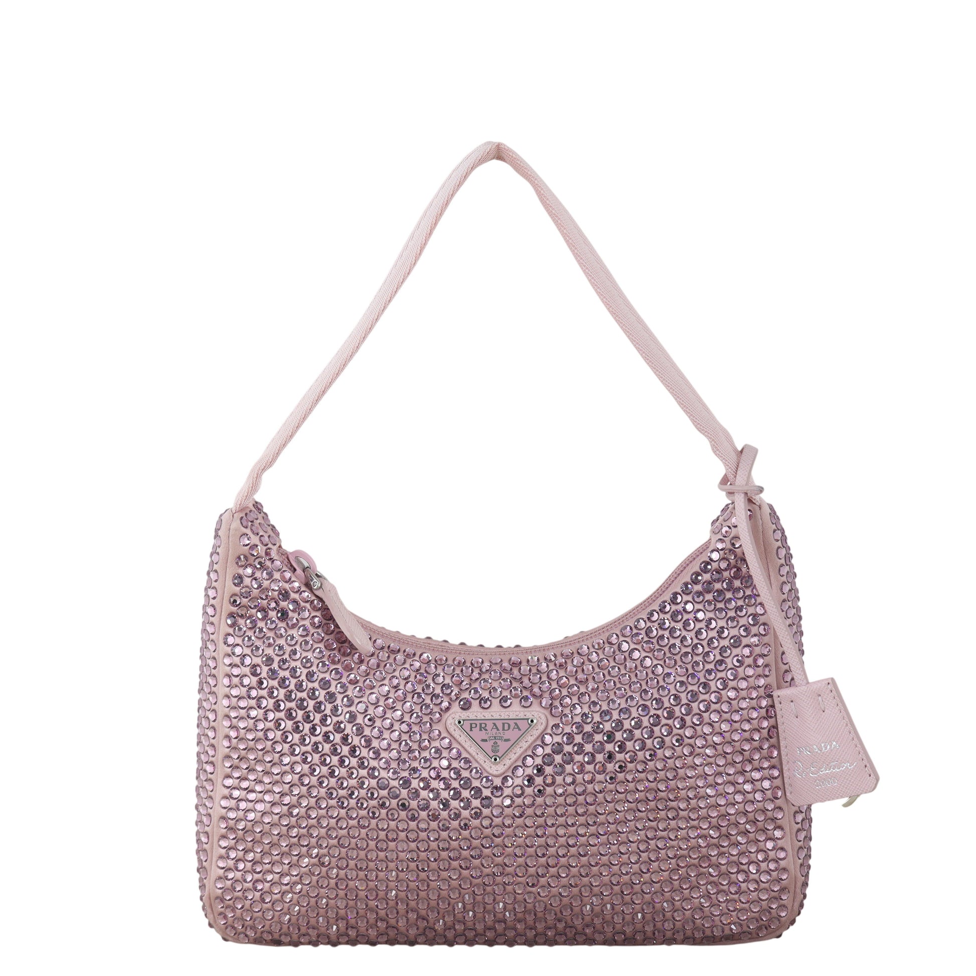 Prada Re Edition Crystal Bag Satin Mini Travel Bag