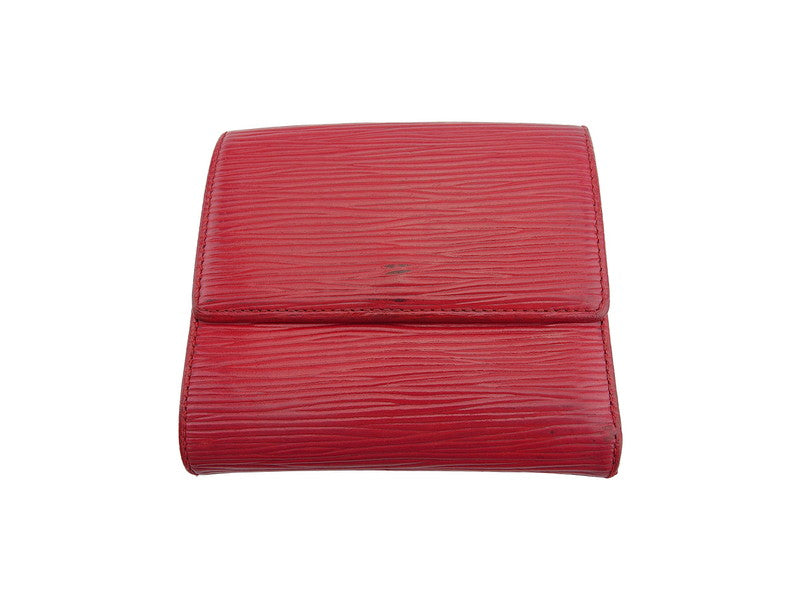 Louis Vuitton Bifold M63487 Porte Monnaie Billets Red Wallet Case C4548