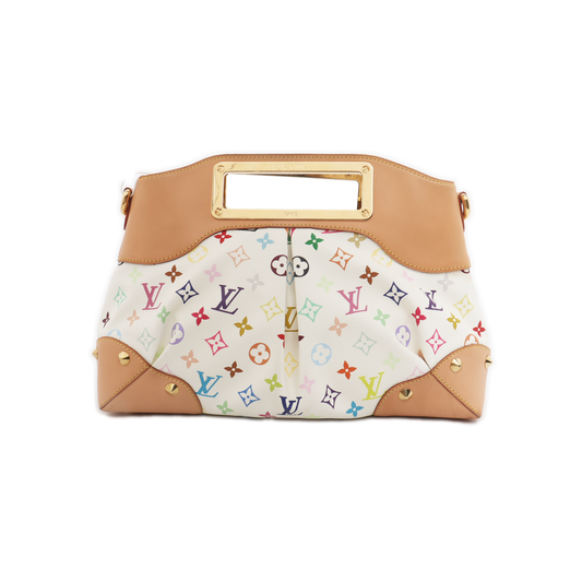 Louis Vuitton x Takashi Murakami Judy White Multicolor Handbag