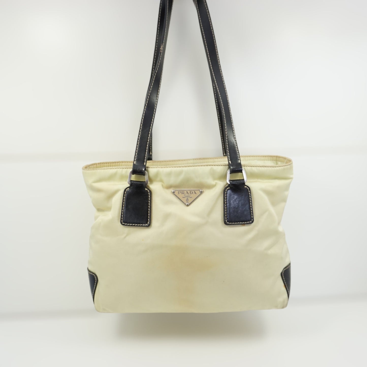 Prada Luxury Handbag Beige Travel Bag