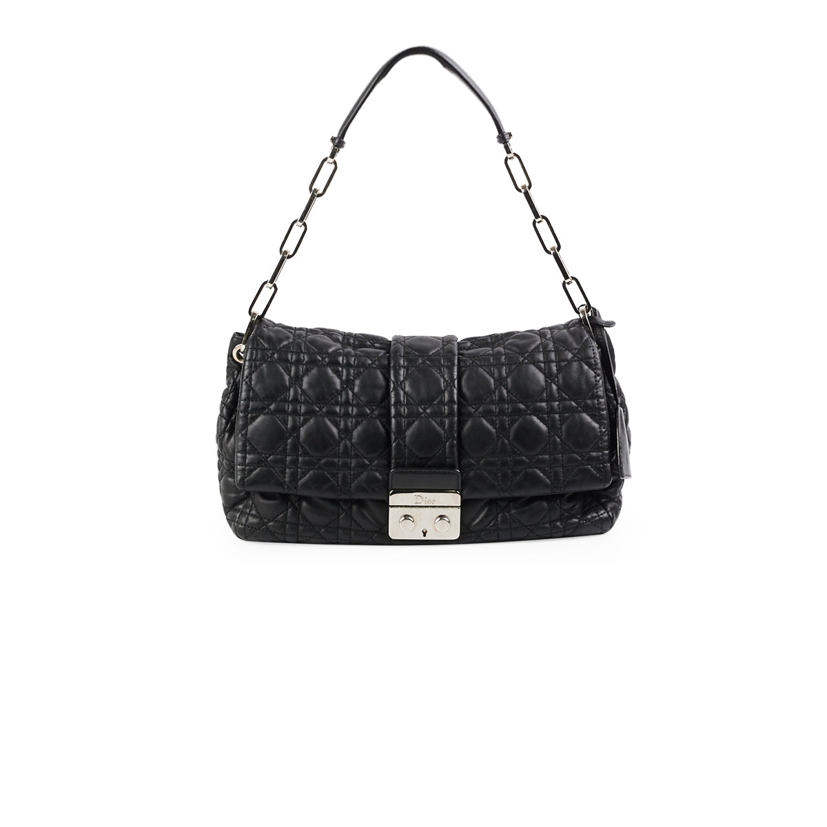 Dior Cannage Lock Bag Black Travel Bag
