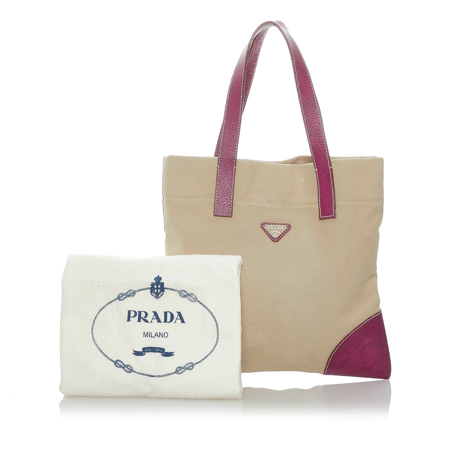 Prada Tote Bag Canvas Beige Tote Bag 16