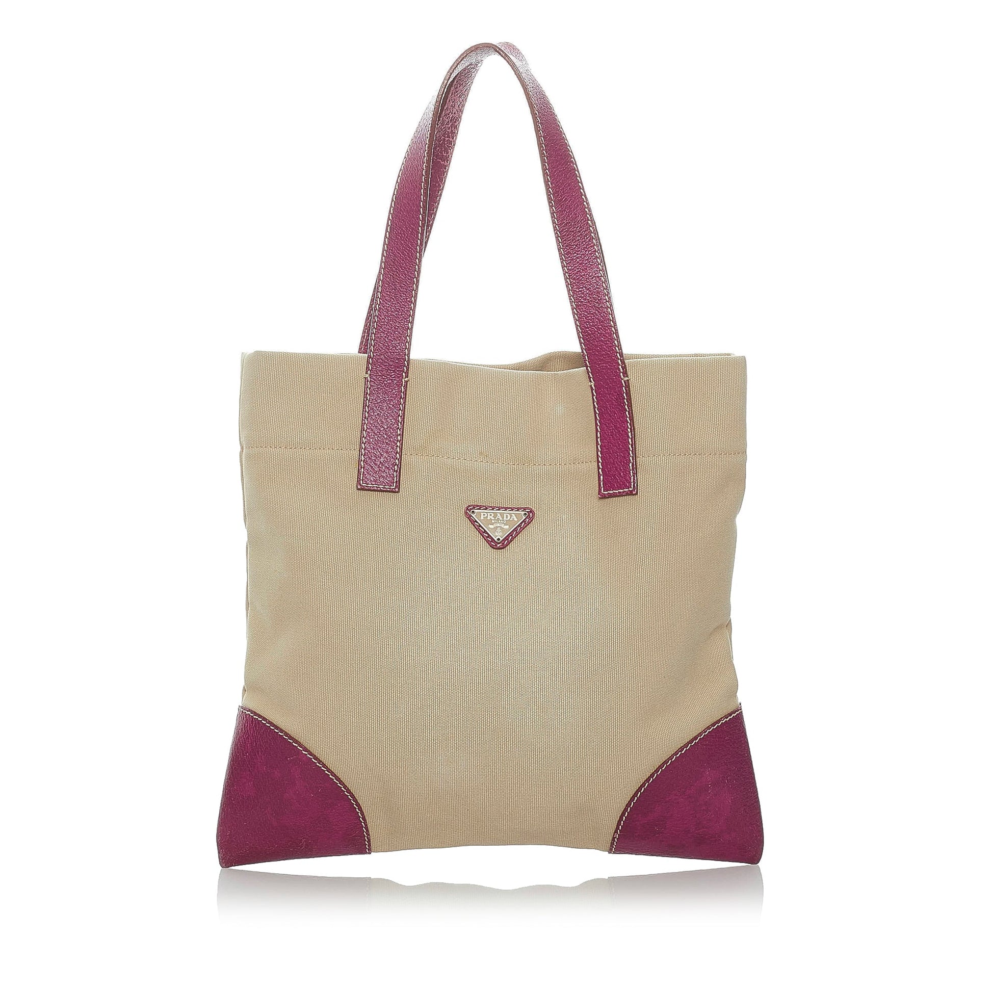 Prada Tote Bag Canvas Beige Tote Bag 16