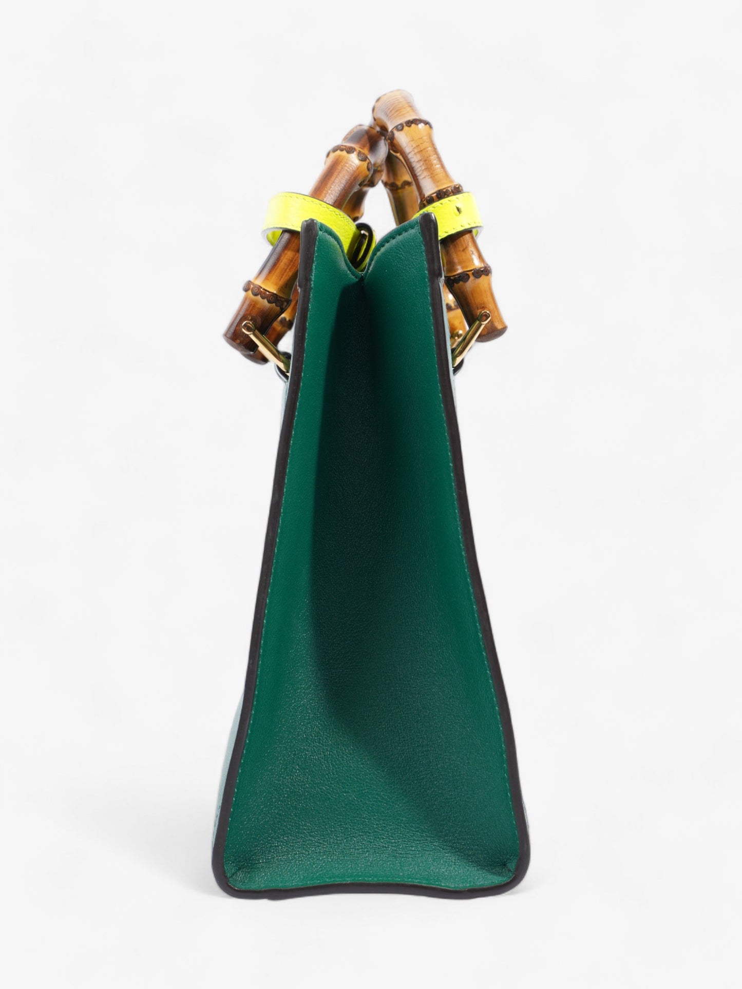 Gucci Diana Tote Leather Green Tote Bag