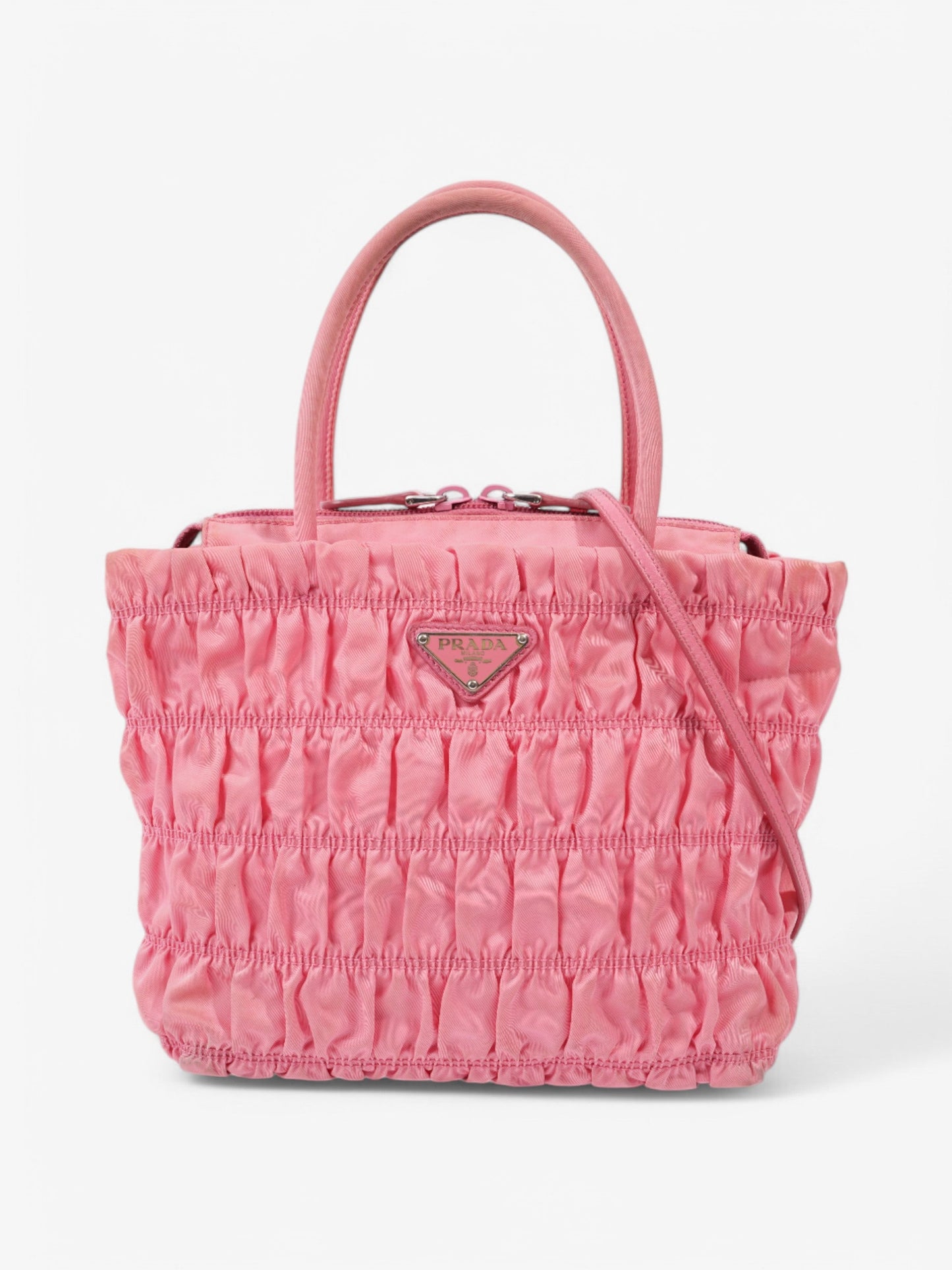 Prada Tote Nylon Pink Tote Bag
