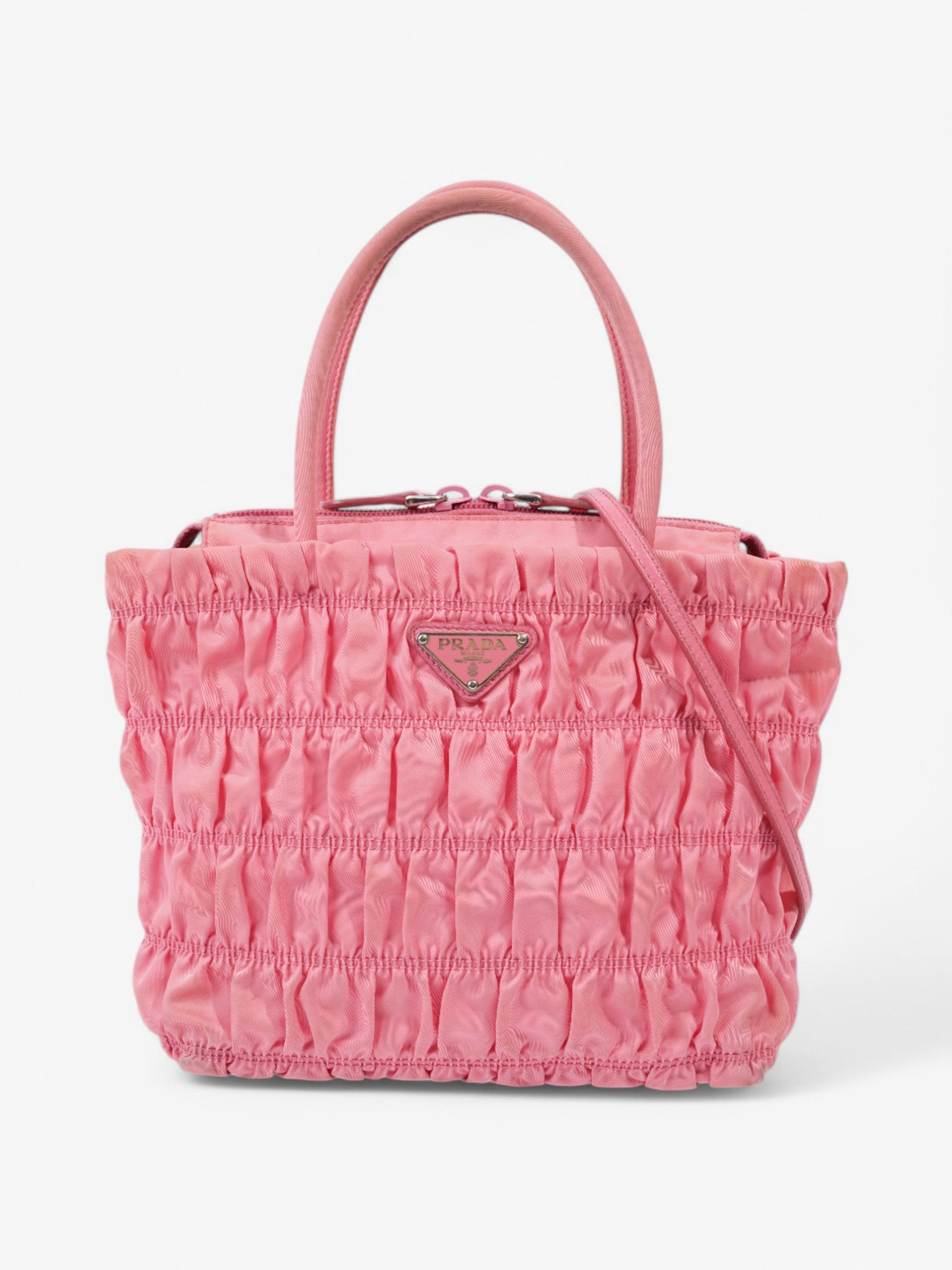 Prada Tote Nylon Pink Tote Bag