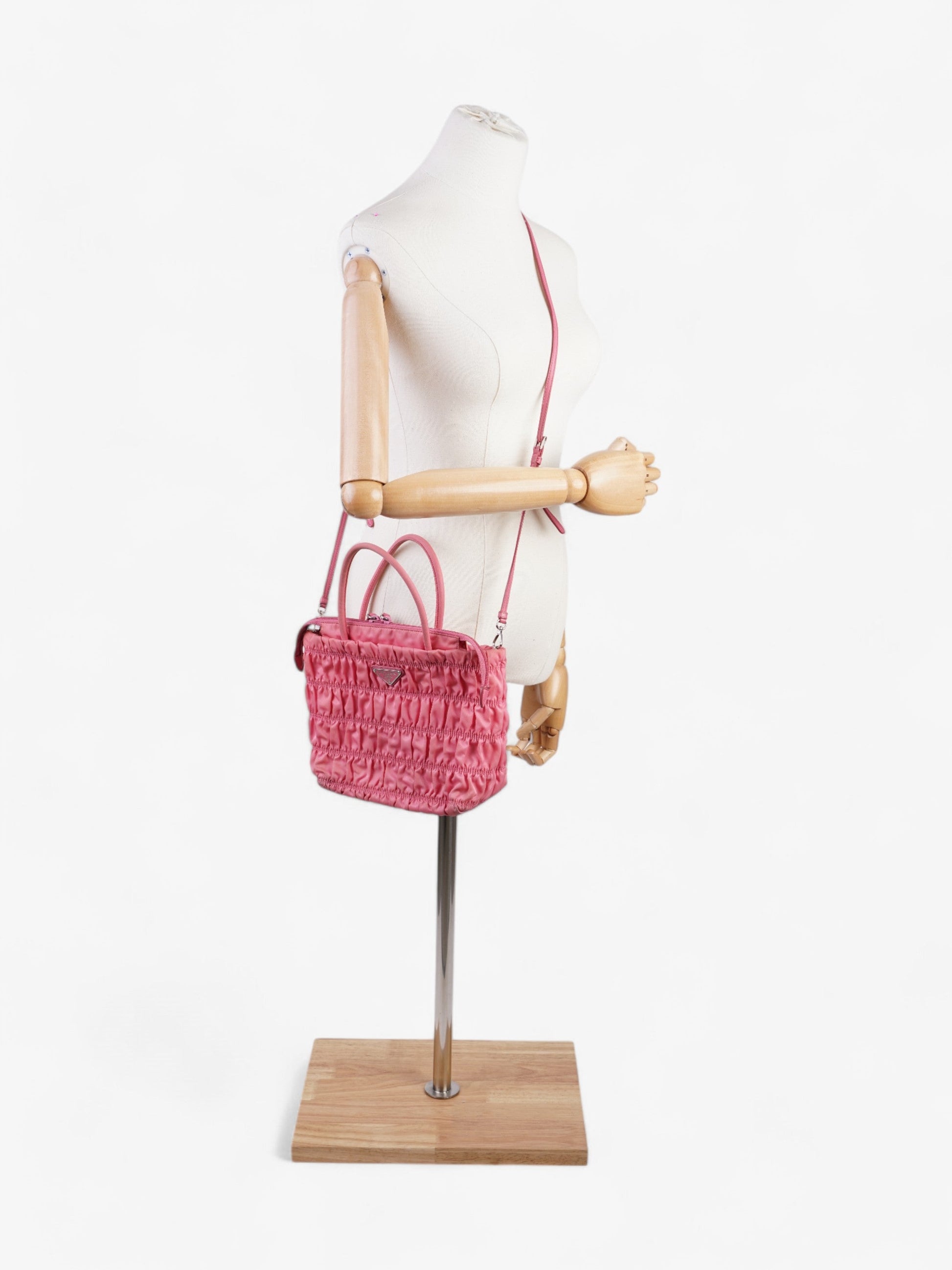 Prada Tote Nylon Pink Tote Bag