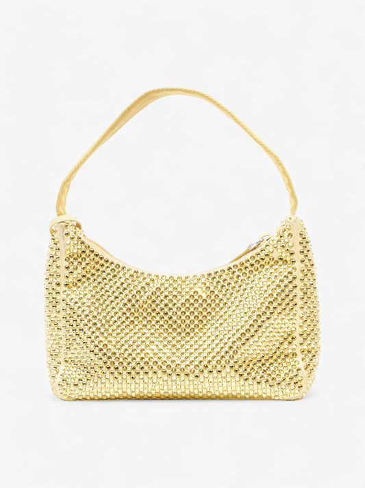 Prada Hobo Re Edition Silk Yellow Hobo Bag