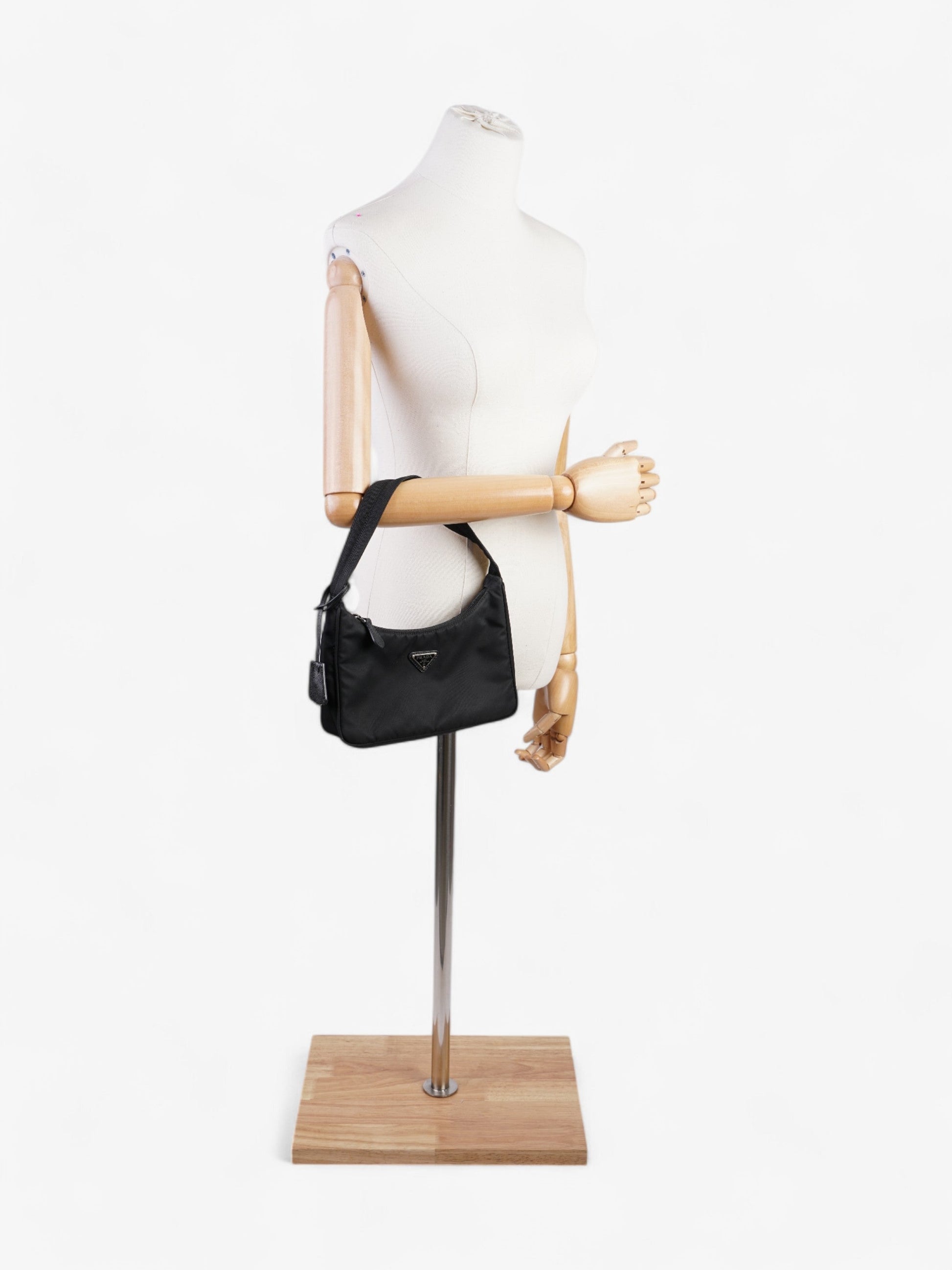 Prada Hobo Re Edition Nylon Black Hobo Bag
