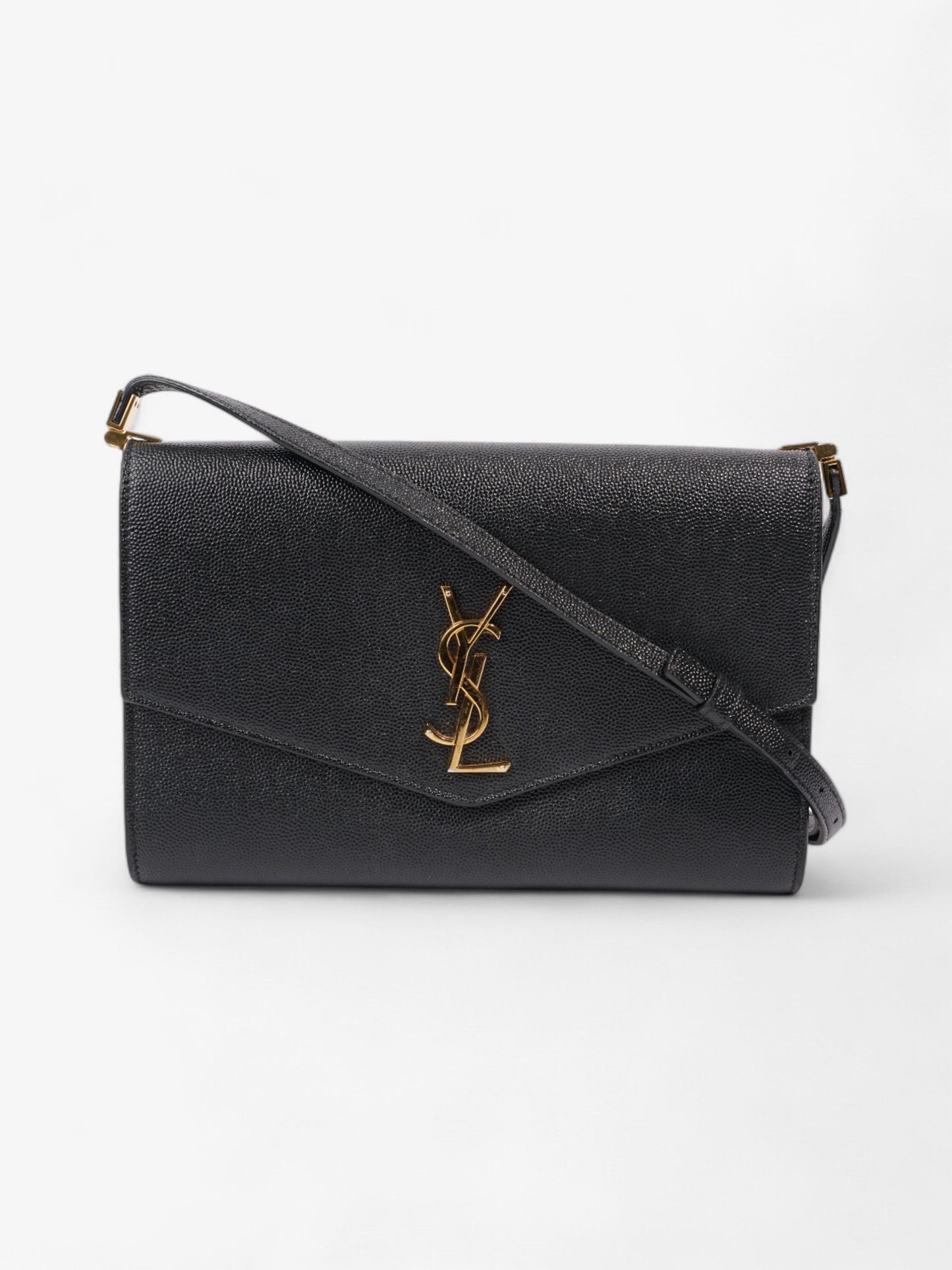 YSL Saint Laurent Uptown Crossbody Leather Black Mini Crossbody Bag