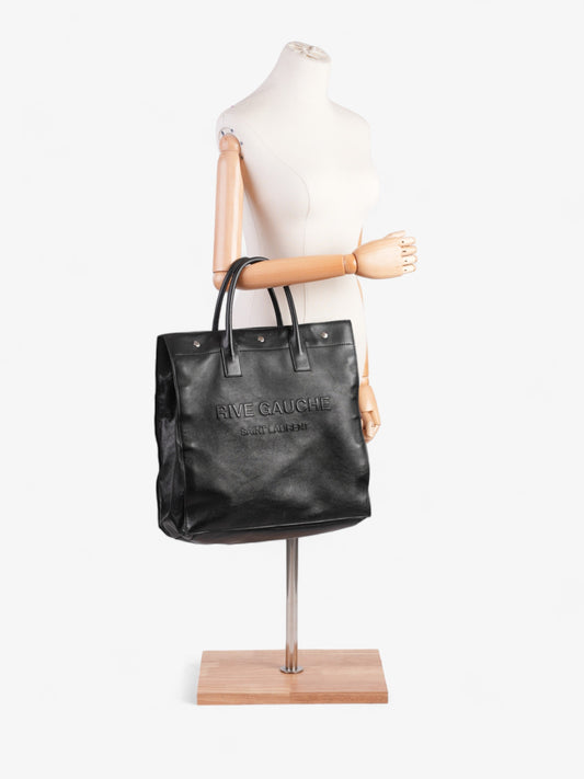 YSL Saint Laurent Rive Gauche Tote Bag Leather Black Small