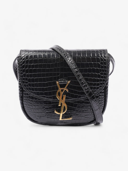 YSL Saint Laurent Kaia Shoulder Bag Leather Black Small