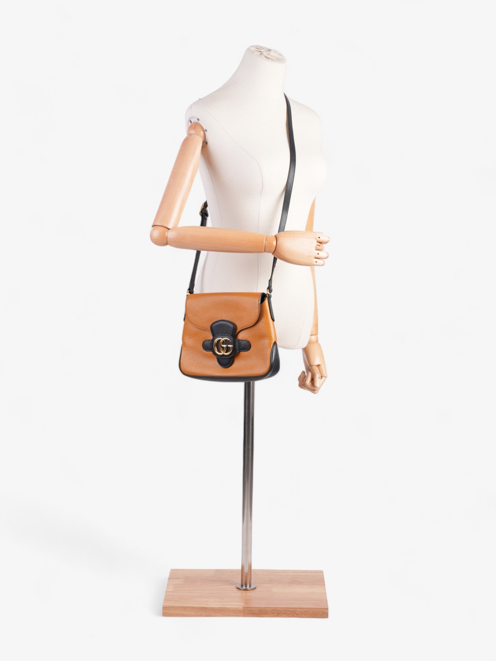 Gucci Messenger Bag With Double Navy Burnt Orange Leather Blue Crossbody Bag