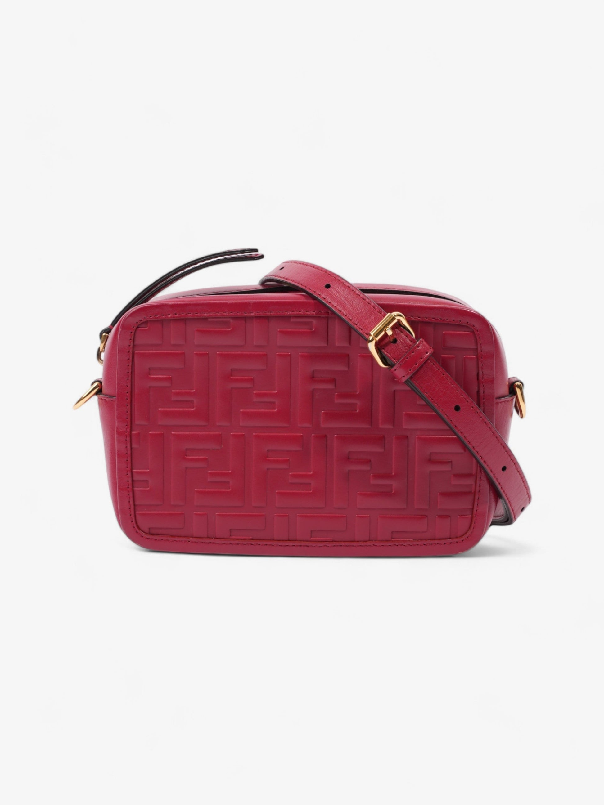 Fendi Camera Bag Leather Red Mini Shoulder Bag