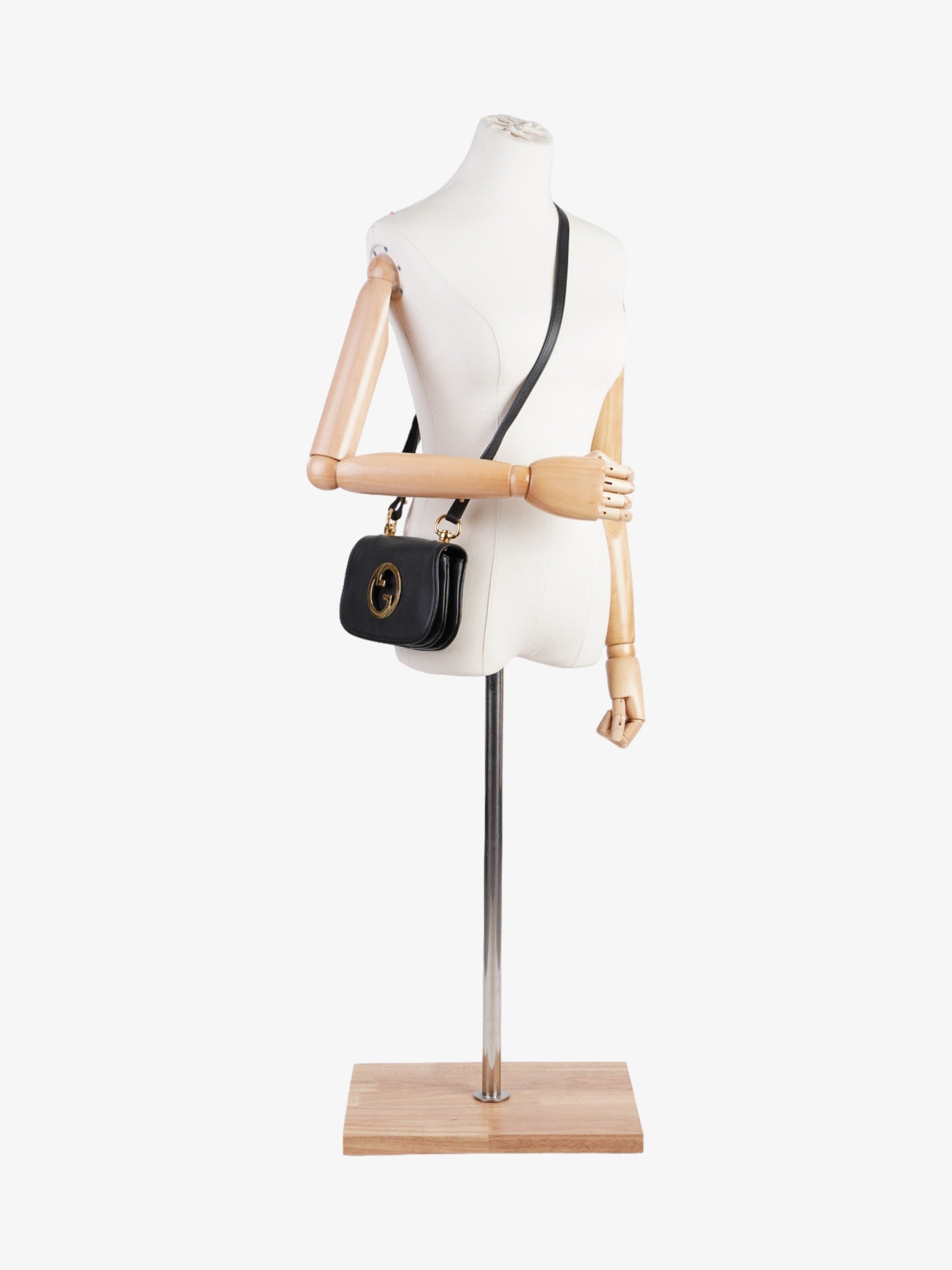 Gucci Blondie Crossbody Bag Leather Black