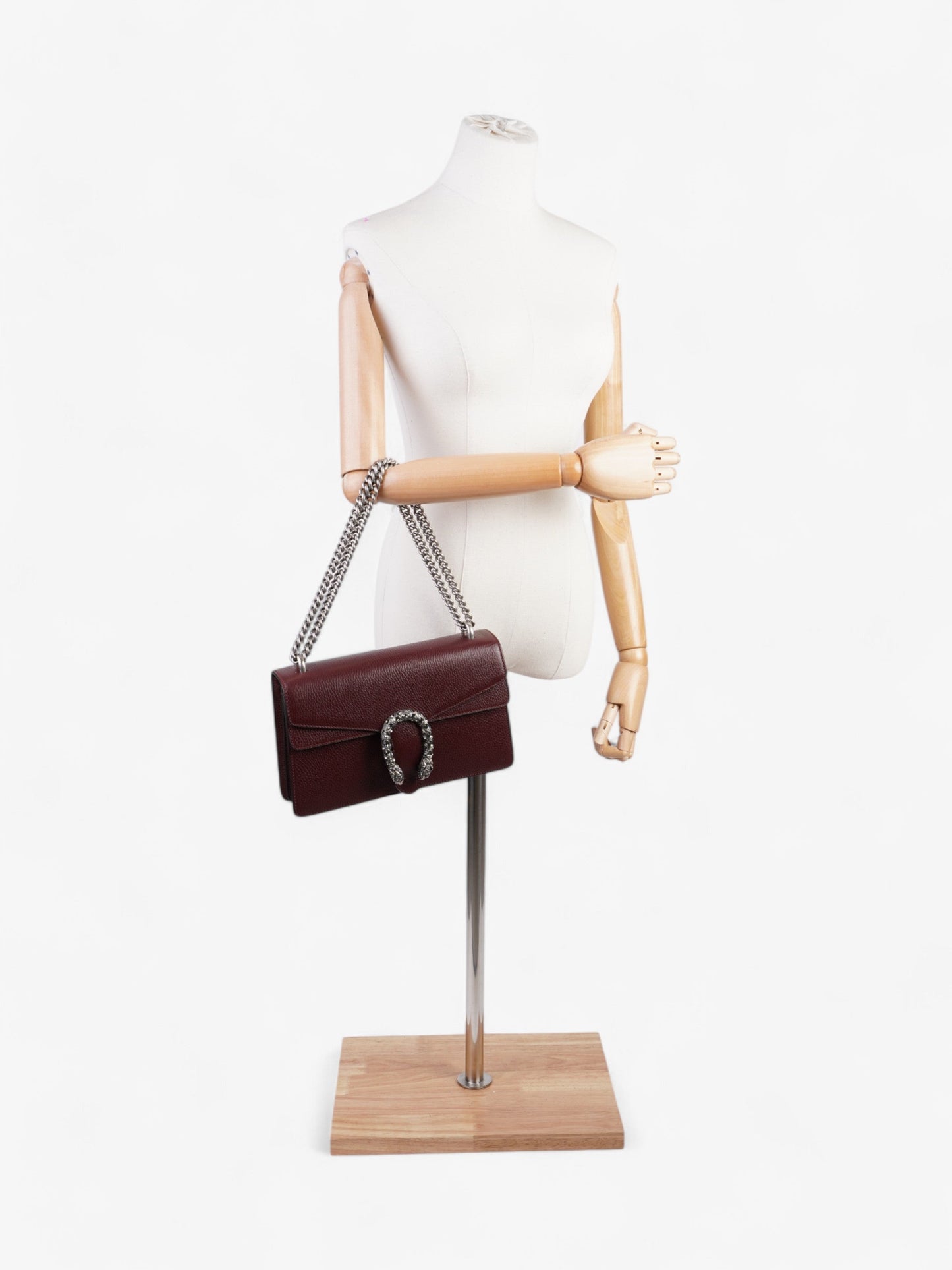 Gucci Dionysus Burgundy Shoulder Bag Leather Small