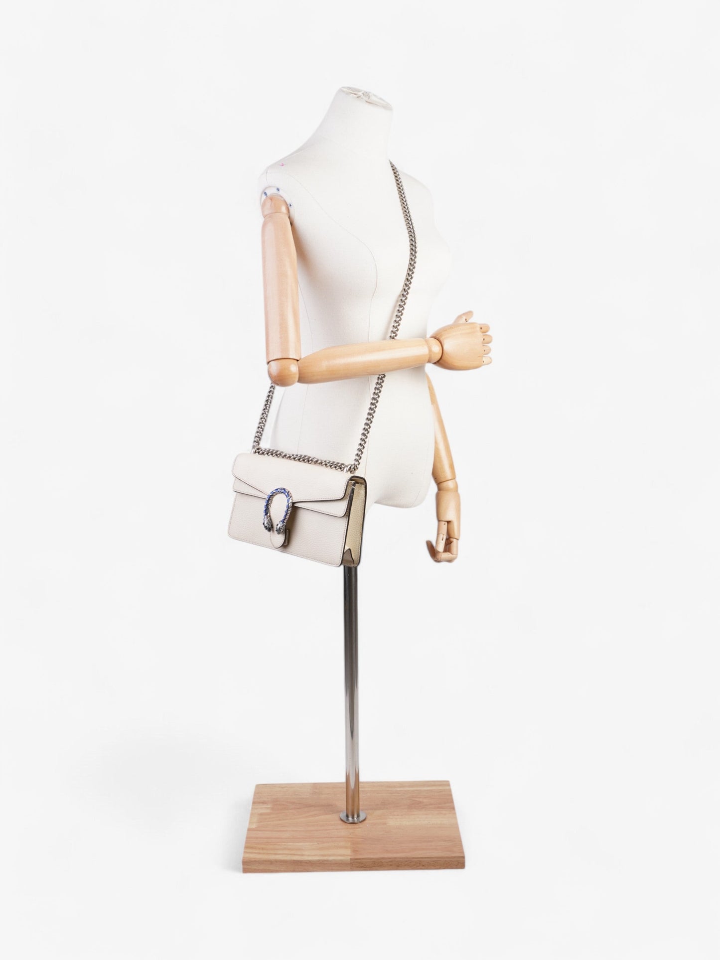 Gucci Dionysus Shoulder Bag Leather Cream