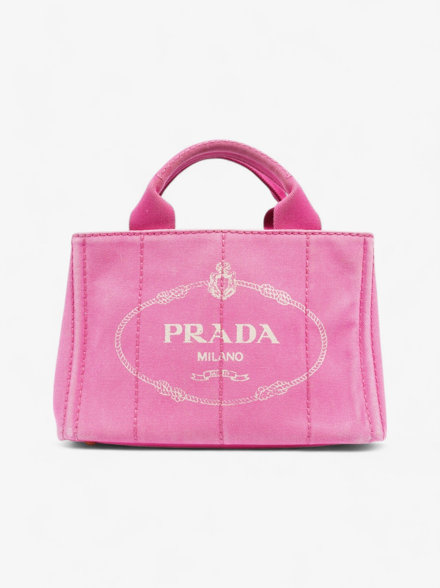 Prada Canapa Tote Cotton Pink Tote Bag