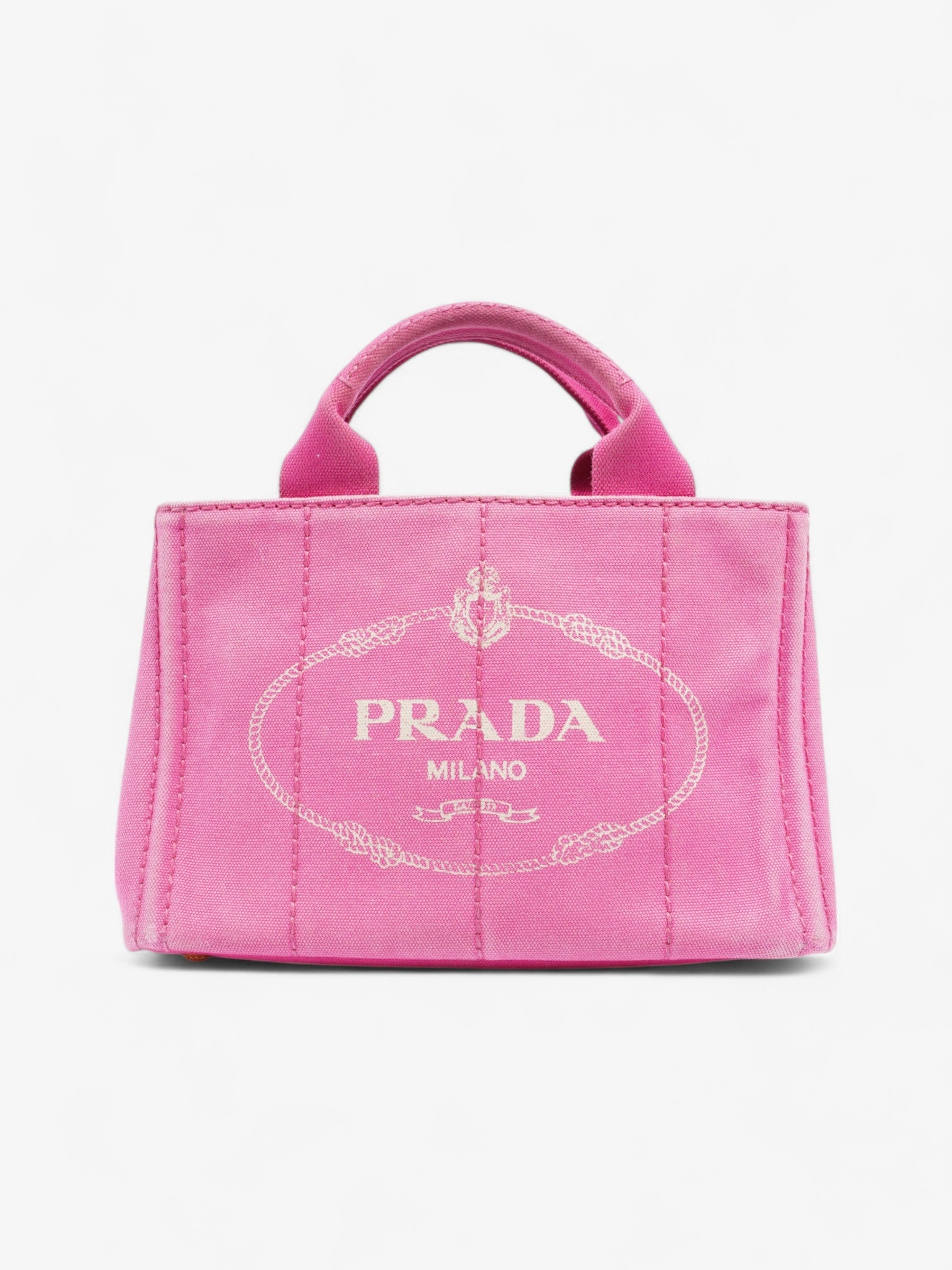 Prada Canapa Tote Cotton Pink Tote Bag