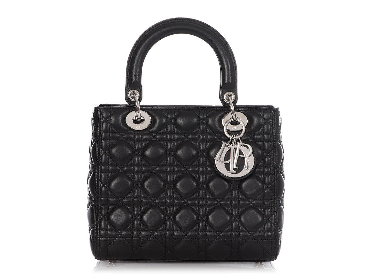 Dior Lady Crossbody Bag Black Medium