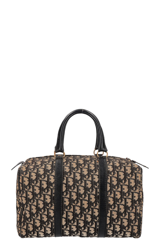 Dior Boston Bag Oblique Blue Handbag