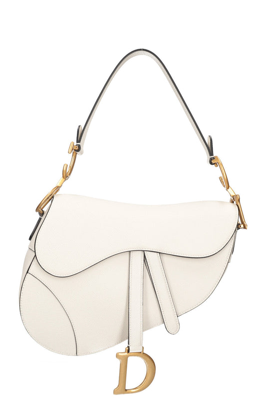 Dior Saddle Bag White Handbag