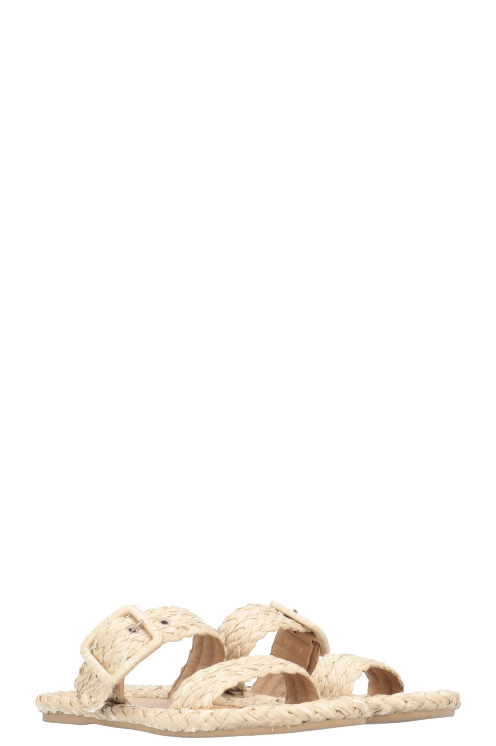 Dior Flats Raffia Woven Shoes