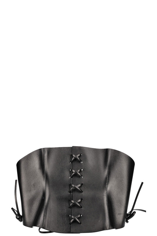 Dior D-Lace Corset Belt Leather Black