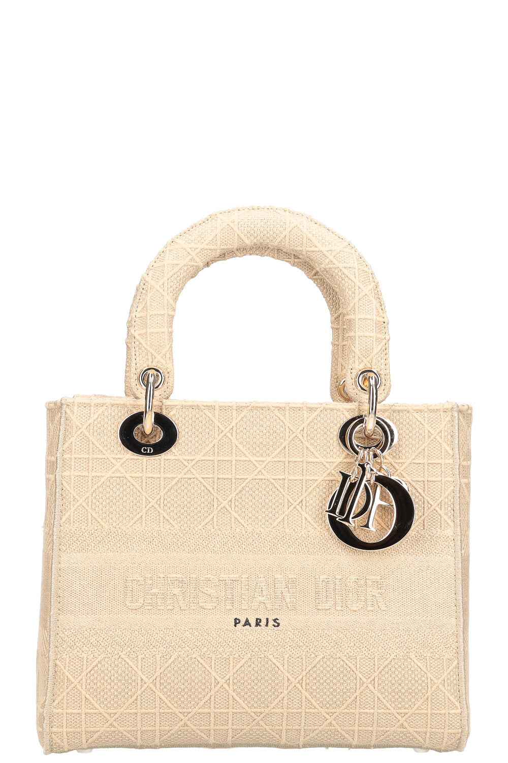 Dior Lady D-Lite Cannage Beige Medium Handbag