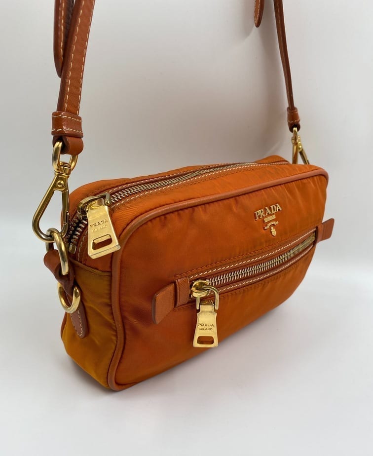 Prada Crossbody Bag Nylon Orange