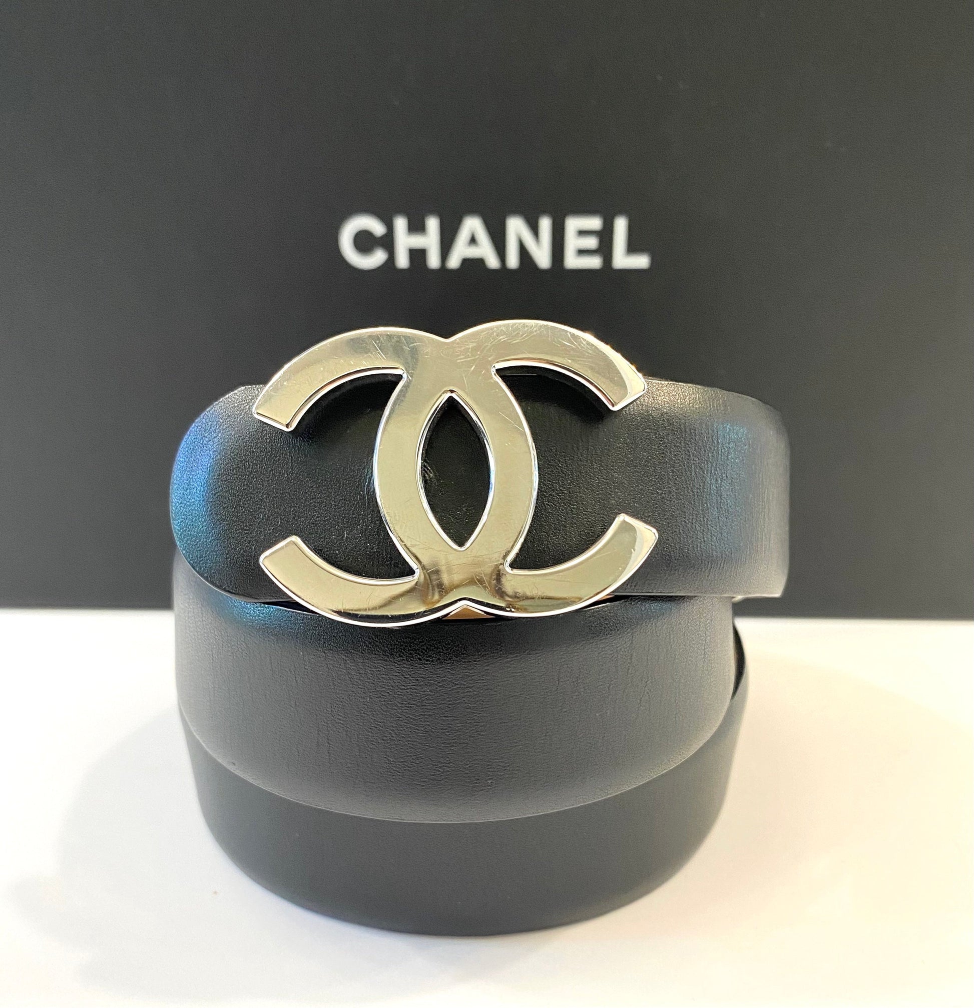 Chanel CC CALFSKIN BELT Leather