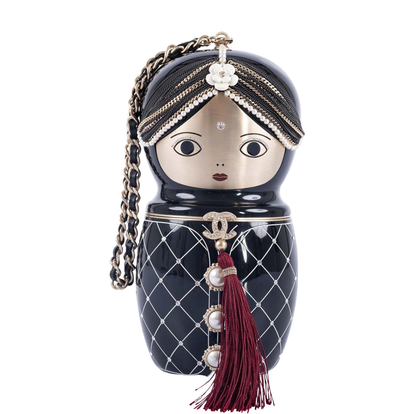 Chanel Paris-Bombay Black Lucite Métiers d’Art Matryoshka Runway Bag