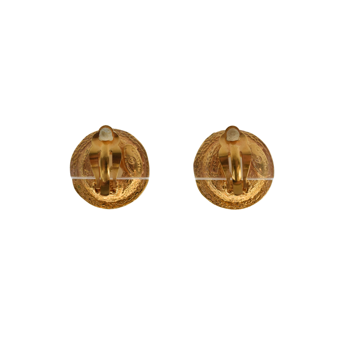 Chanel Faux Pearl Clip On Earrings Jewelry