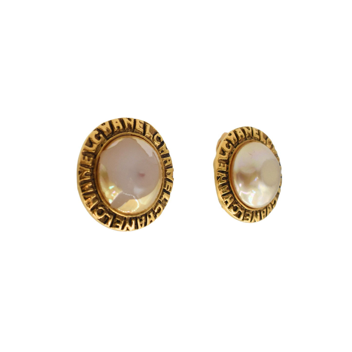 Chanel Faux Pearl Clip On Earrings Jewelry