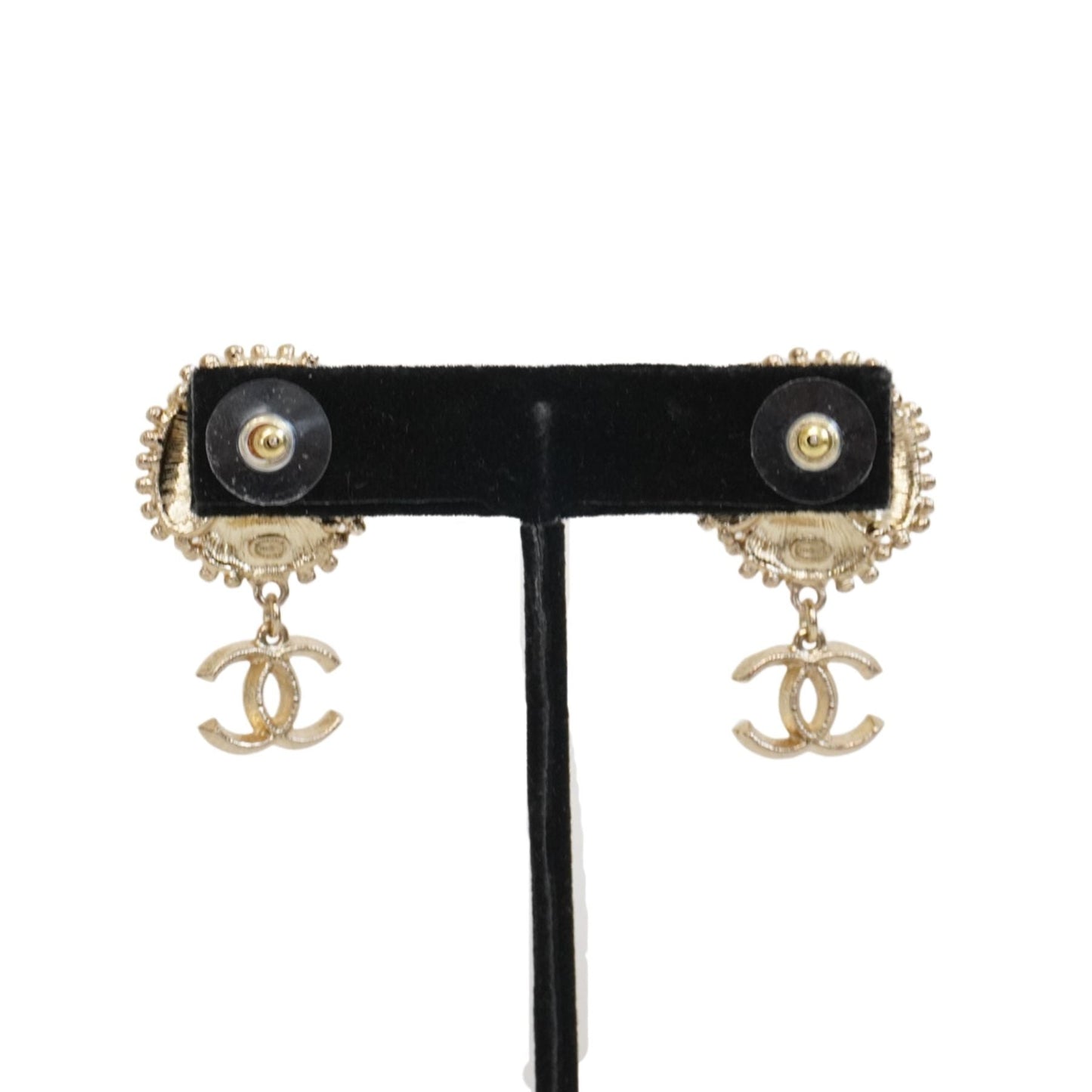 Chanel 'Camellia CC' Drop Earrings Jewelry