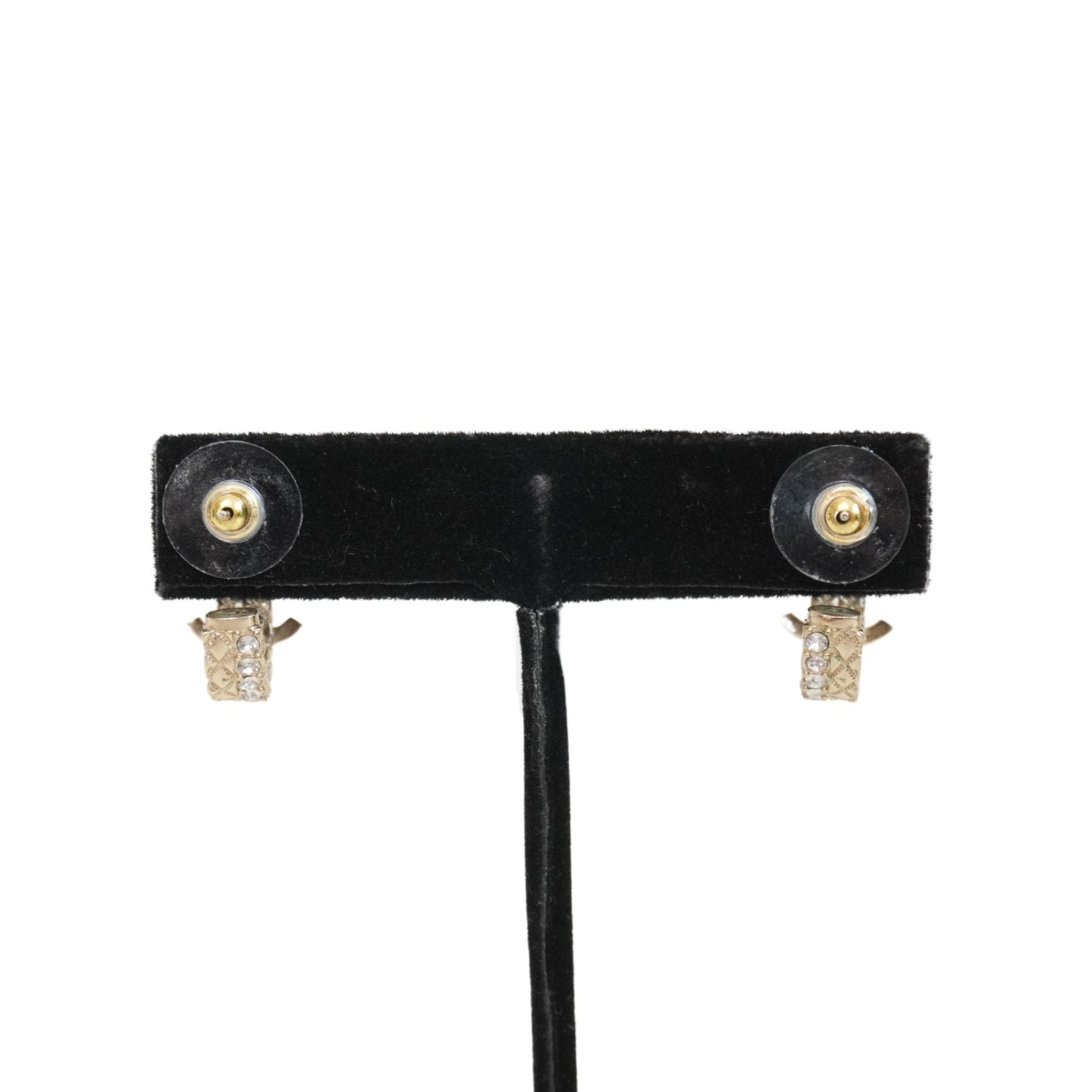 Chanel Quilted Hoop Earrings Jewelry