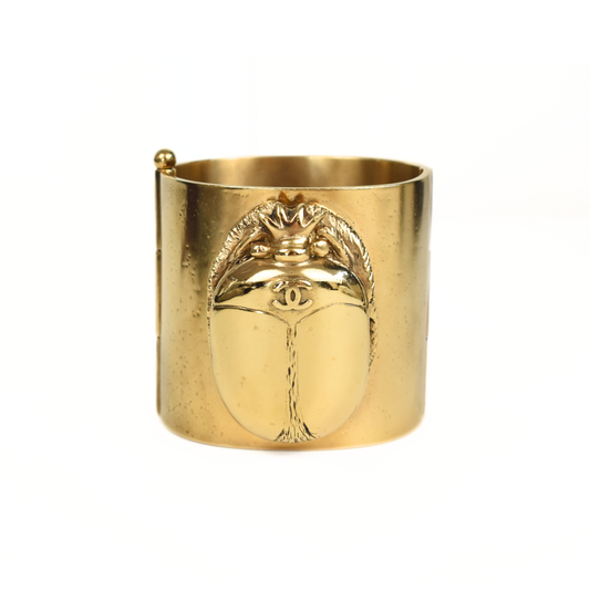 Chanel Scarab Beetle Cuff Accessory