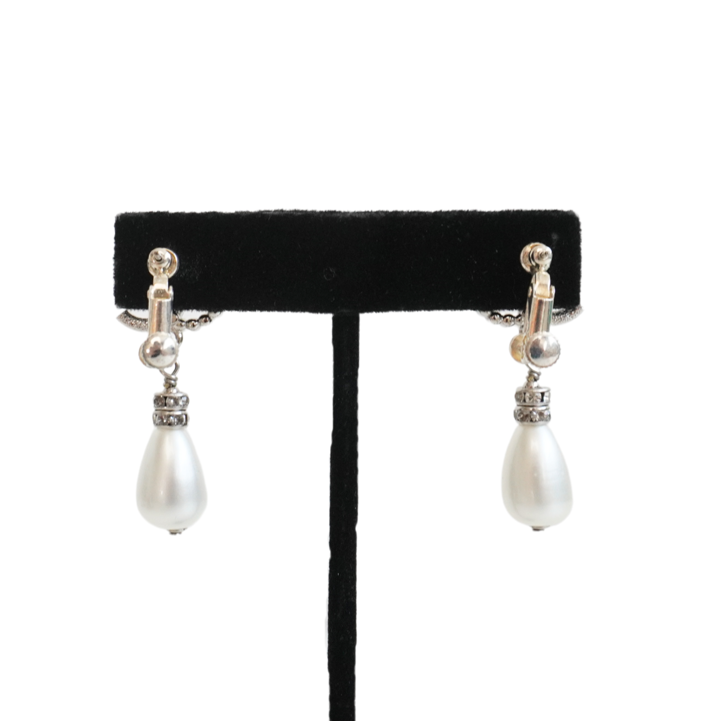 Chanel '' CC Pearl Drop Earrings Jewelry