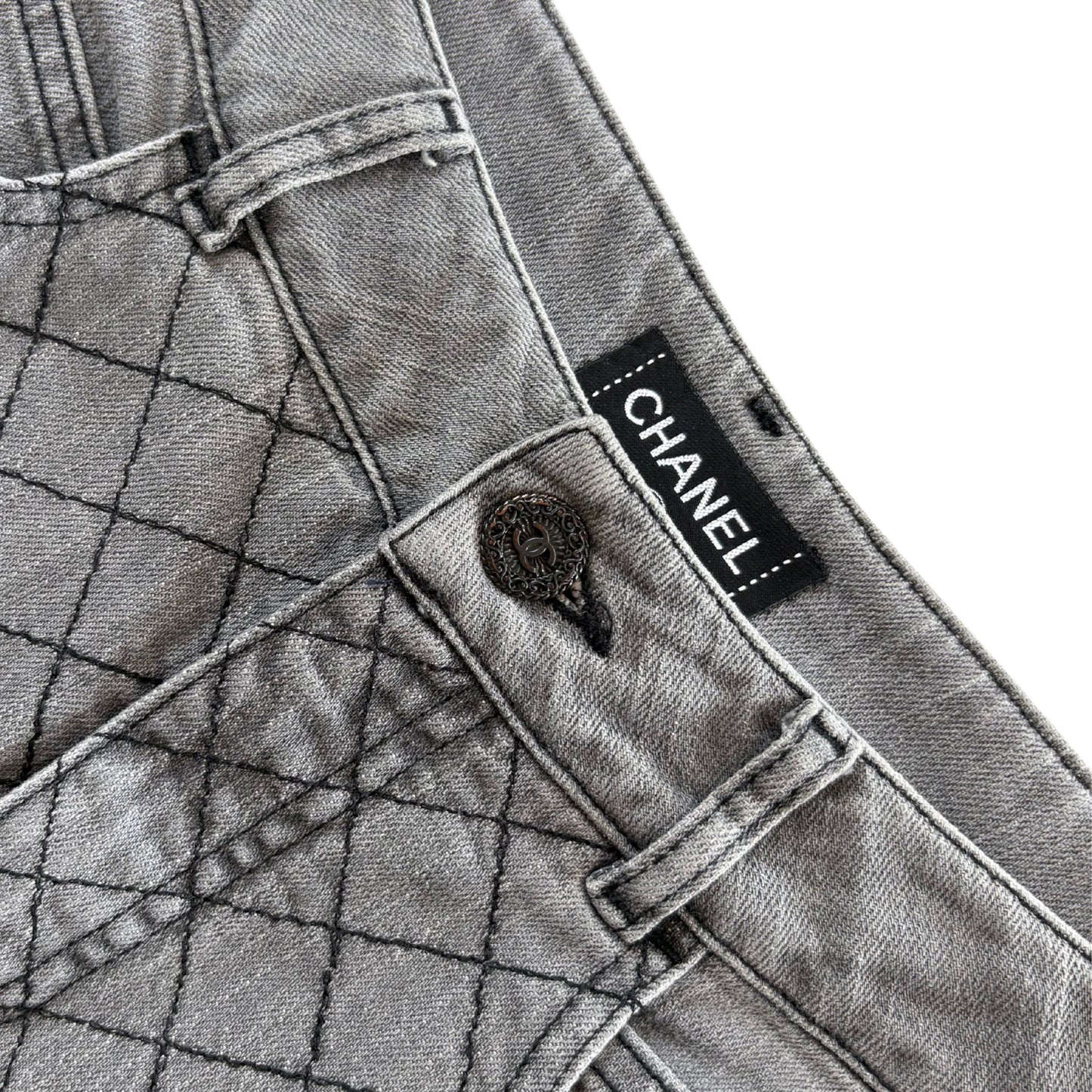 Chanel Quilted Skinny Jeans - Women's 38 Apparel