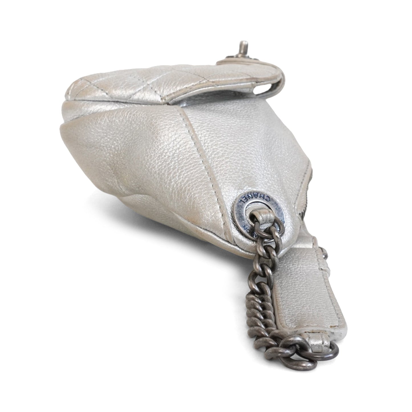 Chanel Silver Fanny Pack Bag