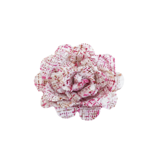 'Camelia' Tweed Brooch Signature