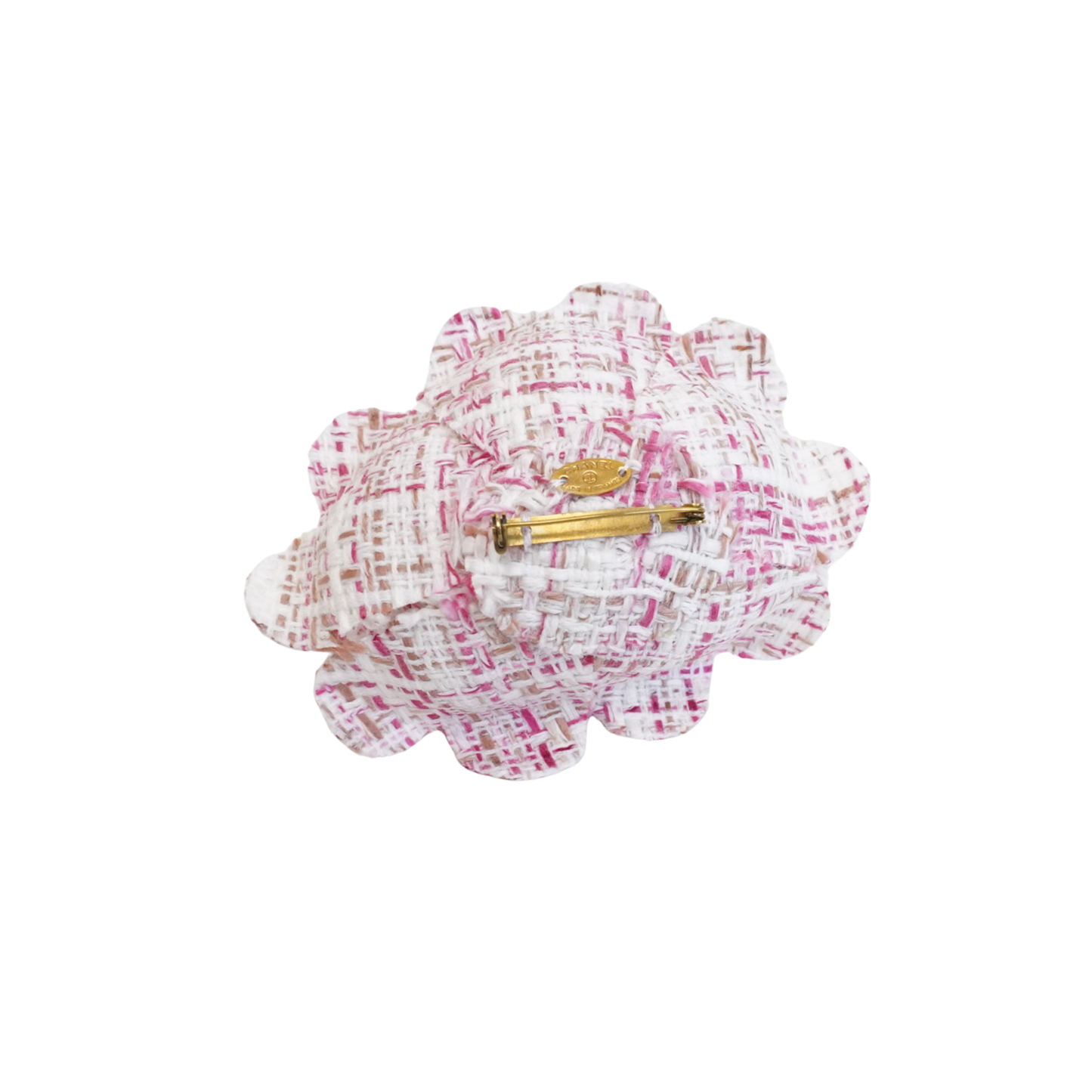 'Camelia' Tweed Brooch Signature