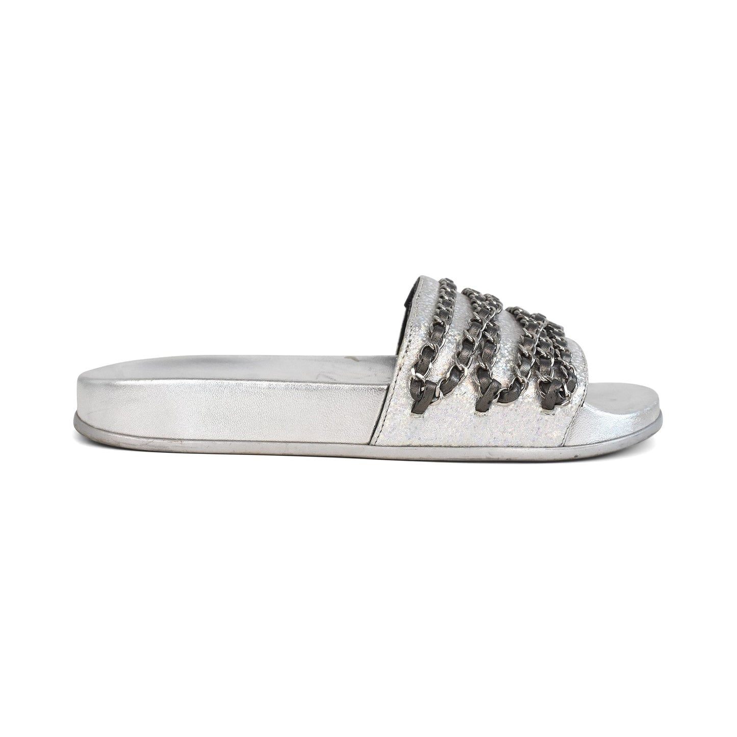 Chanel 'Chain' Slides - Women's 37 Shoes