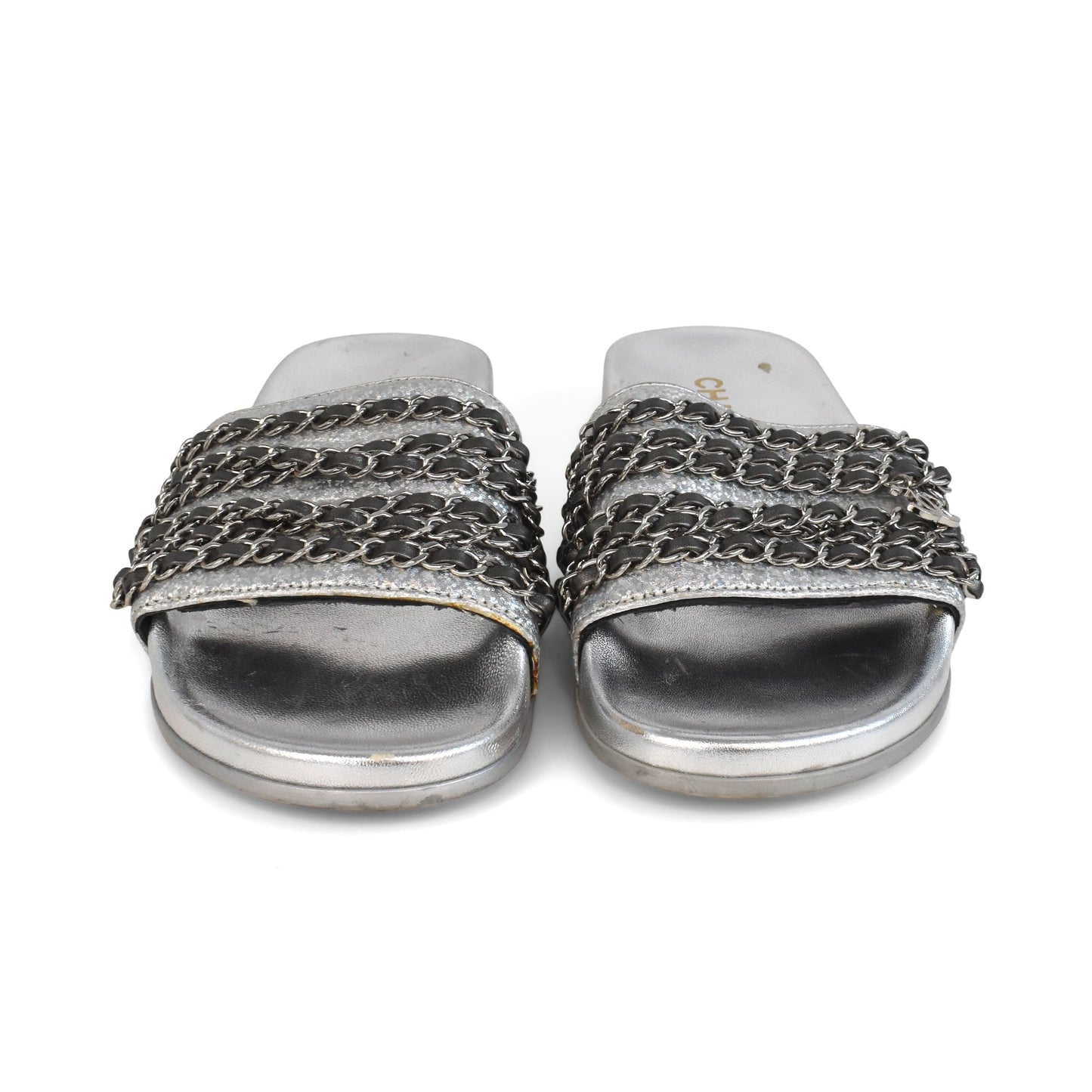 Chanel 'Chain' Slides - Women's 37 Shoes