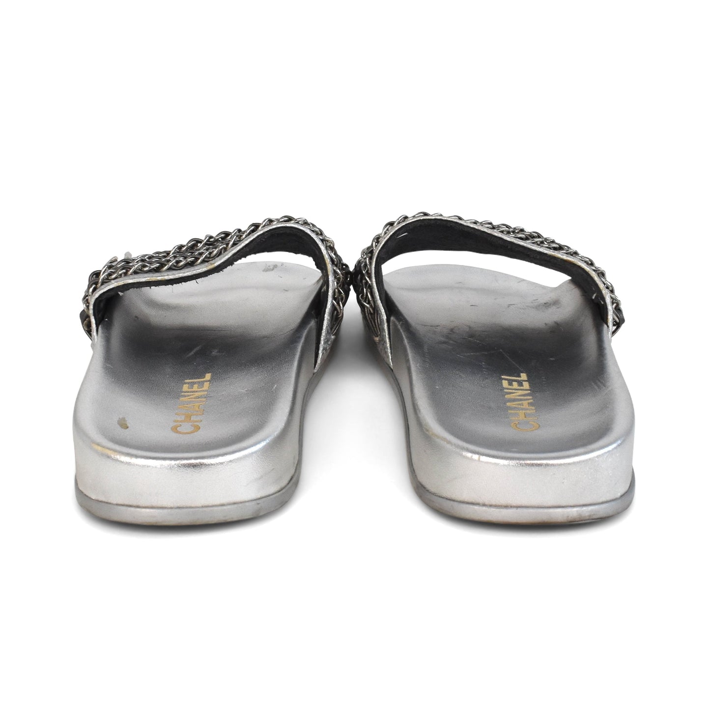 Chanel 'Chain' Slides - Women's 37 Shoes