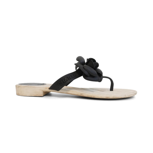 Chanel 'Camellia' Flip Flops - Women's 38 Accessory